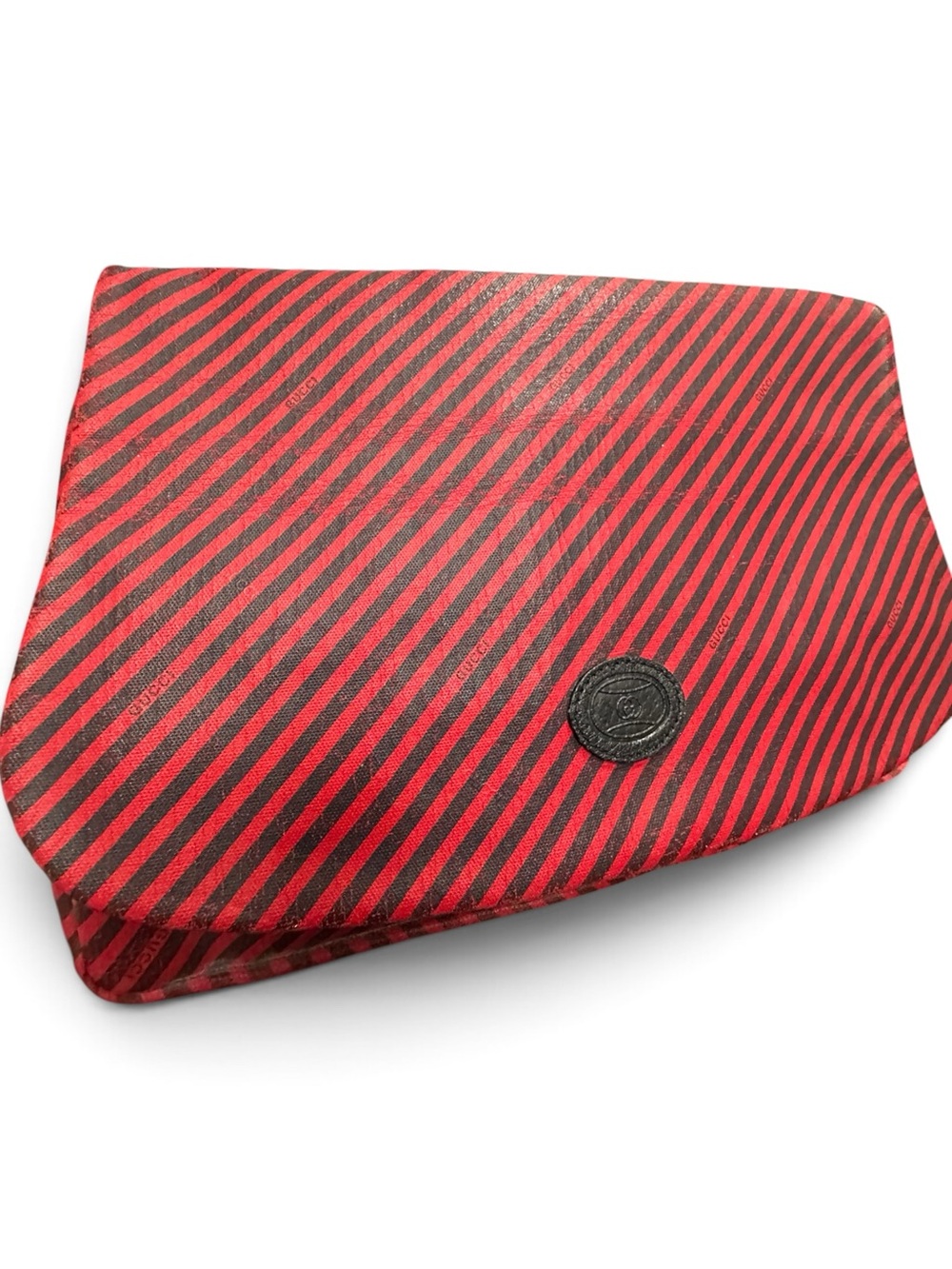 Vintage Gucci Accessory Collection Stripe Clutch